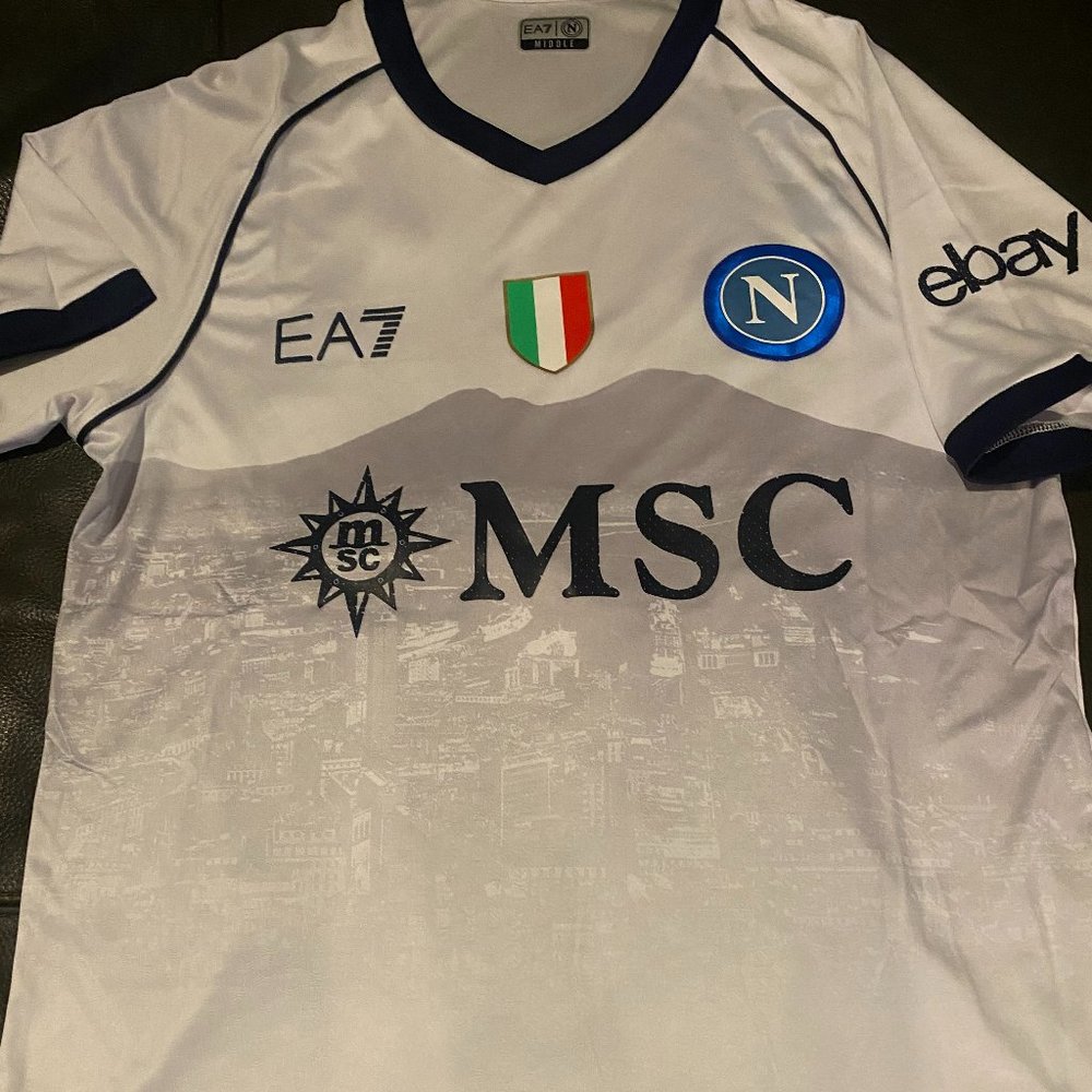 EA brand Italy Serie A League SSC NAPOLI Men's JERSEY Sz M,L,XL or 2XL New